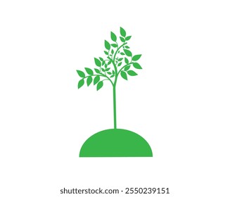 Árboles Iconos - Acme Series.Leaves Icon - Vector Ilustración de stock. Formas de hoja verde. Vector de árbol generado por la tecnología AI. Una Ilustración vectorial vibrante y colorida. Logo de árbol verde diseño original s