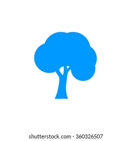trees icons. Flat design style eps 10