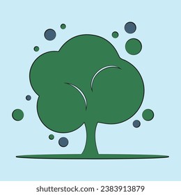 trees illustrations. Can be used to illustrate any nature or healthy lifestyle topic