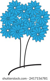 ilustraciones de árboles. Se puede usar para ilustrar cualquier tema de la naturaleza o estilo de vida saludable
