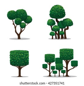 Trees isolated and collection.Tree in garden.Tree on white background.Trees vector and collection.tree branch,tree Bonsai,beautiful trees,Big tree,tree icon,tree set,trees collection,tree graphic,