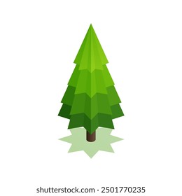 Trees Isometric Illustration Vector Collection