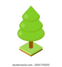 Trees Isometric Illustration Vector Collection