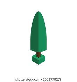 Trees Isometric Illustration Vector Collection