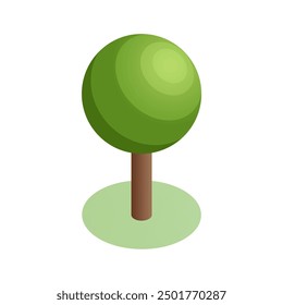 Trees Isometric Illustration Vector Collection