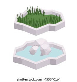 trees isometric  isolated icon design, vector illustration  graphic 
