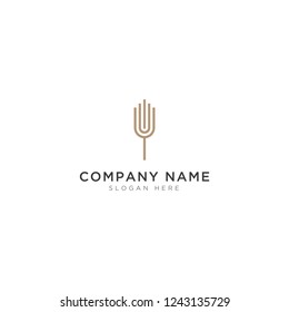 Trees line abstract Logo Template Design Vector, Emblem, Design Concept, Creative Symbol, Icon