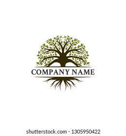 trees logo illustration design