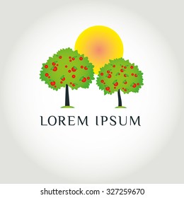 Trees logo (sign, symbol. icon, image)