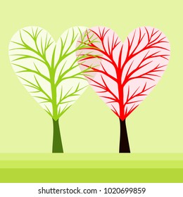 Trees in love