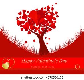 Trees of love for valentines day