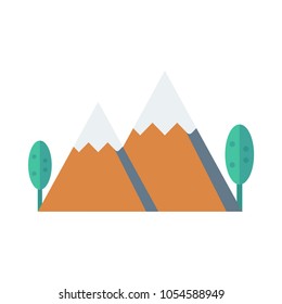  trees mountains nature