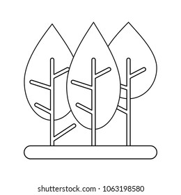 Trees nature cartoons