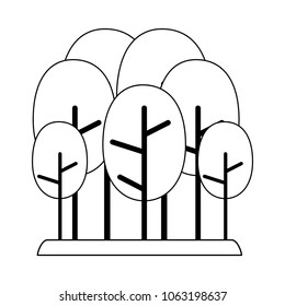 Trees nature cartoons