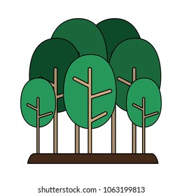 Trees nature cartoons