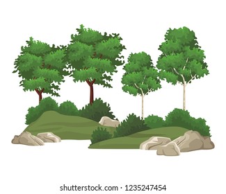 Trees nature landscape