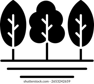 Árvores Novo Vetor de Design de Ícone Criativo