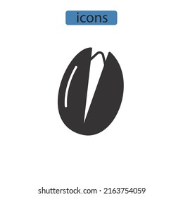 trees nuts icons  symbol vector elements for infographic web