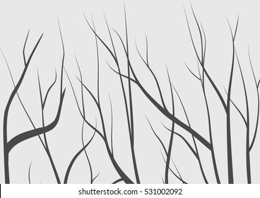 trees on white background for design