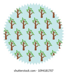 Trees pattern design