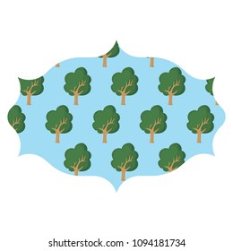 Trees pattern design