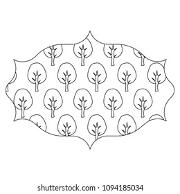 Trees pattern design