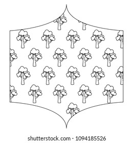 Trees pattern design