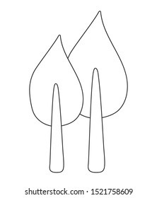 trees plant isolated icon vector illustration design