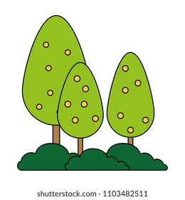 trees plants forest icon