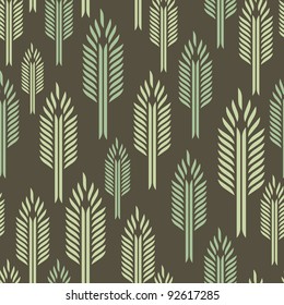 Trees - seamless pattern