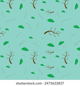 Trees Seamless Pattern. Seamless pattern for fabric or any kind of product.