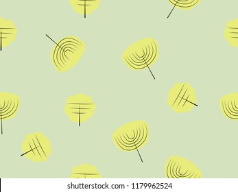 Trees seamless pattern vector illustration 