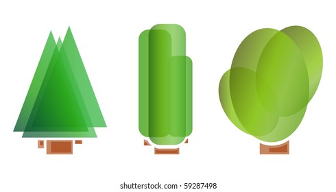 trees set
