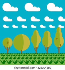 trees set at fresh air
