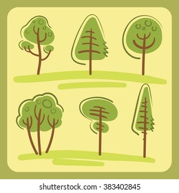 Trees set summer
