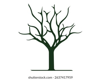   Trees Set - Vector Cartoon Illustration, Collection of trees illustrations. Can be used to illustrate any nature.  