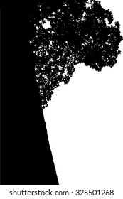 trees silhouette on vector style