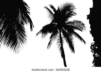 trees silhouette on vector style