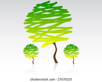 trees in the spring season