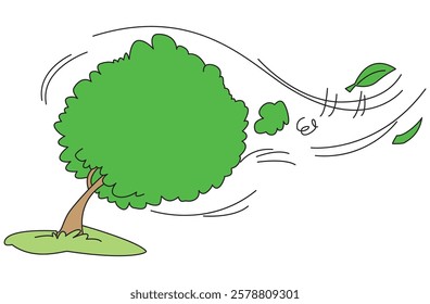 A the trees storm landscape