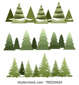 Trees top view for architecture landscape design projects