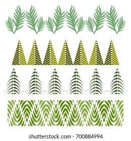 Trees top view for architecture landscape design projects