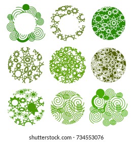 Trees top view for architecture landscape design projects