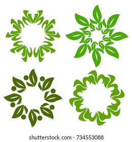 Trees top view for architecture landscape design projects