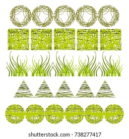 Trees top view for architecture landscape design projects