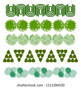 Trees top view.Different trees, plants vector set for architecture or landscape design.Landscaping symbols set isolated on white