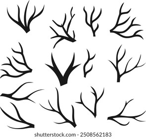 Trees and trunk Vector logo design	
