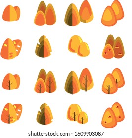 Trees with an unusual crown in different versions