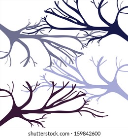 Trees - vector background.