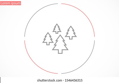 Trees vector icon. Trees for home icon. 